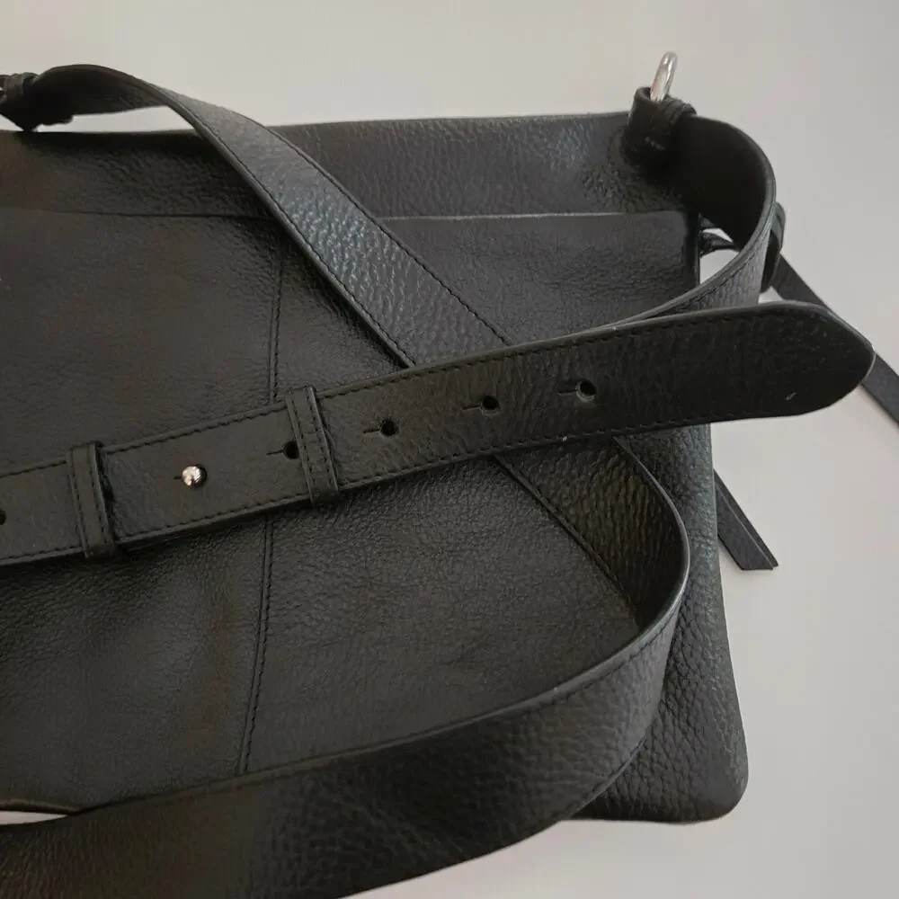 Radley London Wilton Way Black Pebble Leather Crossbody Bag Scottie Dog